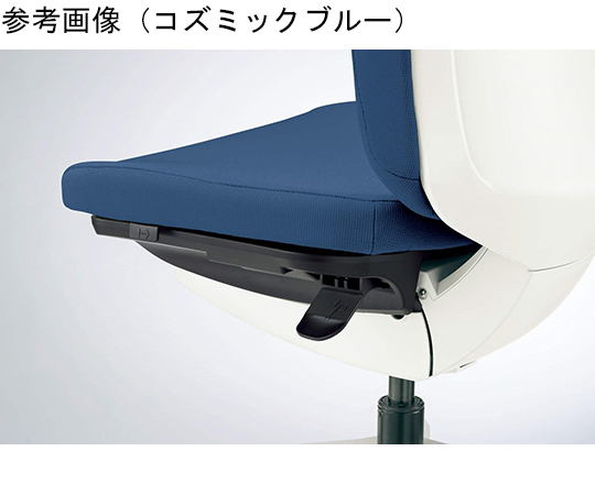 オフィスチェアー　バーサル　ホワイトシェル　チェリーレッド　No.3510F-K