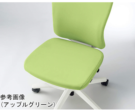 オフィスチェアー　バーサル　ホワイトシェル　チェリーレッド　No.3510F-K