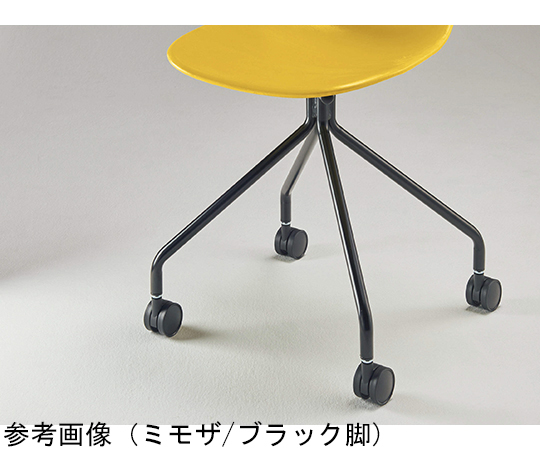 スチール・キャスター脚タイプ　ミーティング用チェアー〈スピッツ〉　ミモザ　No.4894WF-MS
