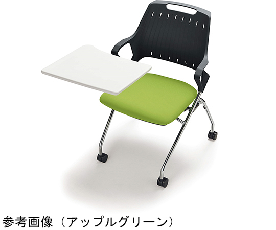 背パッド付タイプ　ミーティング用チェアー〈レピス〉　チェリーレッド　No.3991PF-K