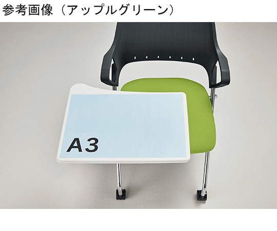 背パッド付タイプ　ミーティング用チェアー〈レピス〉　チェリーレッド　No.3991PF-K