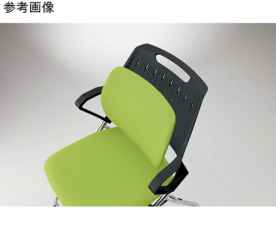 背パッド付タイプ　ミーティング用チェアー〈レピス〉　チェリーレッド　No.3991PF-K