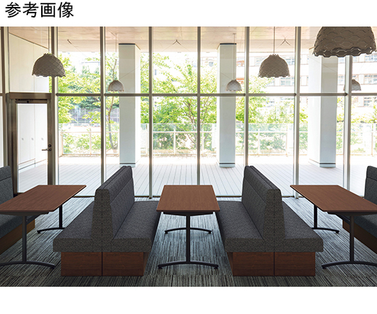 ミーティング用テーブル〈カロティア　2nd.〉　T字脚タイプ　ウォールナット　CO-MT127-WNK