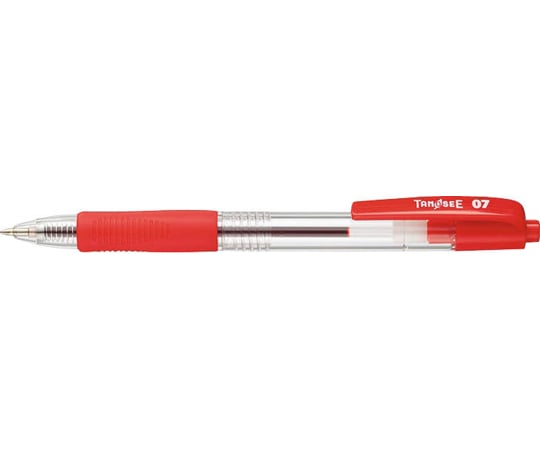 ノック式 赤軸色/クリア 油性ボールペン 1箱（10本入）　TS-07-CRD - 通販ならアズキッチン