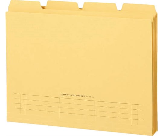 山付ファイル　カットフォルダー　黄