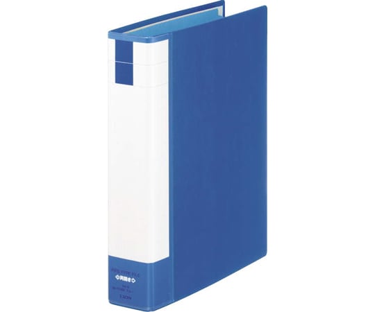 パイプ式ファイル両開き〈環境〉　ブルー