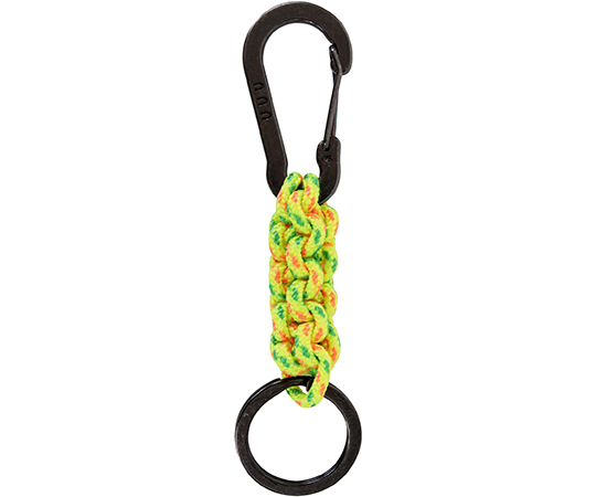 アウトドア用　クランクステッチキーリング　イエロー
