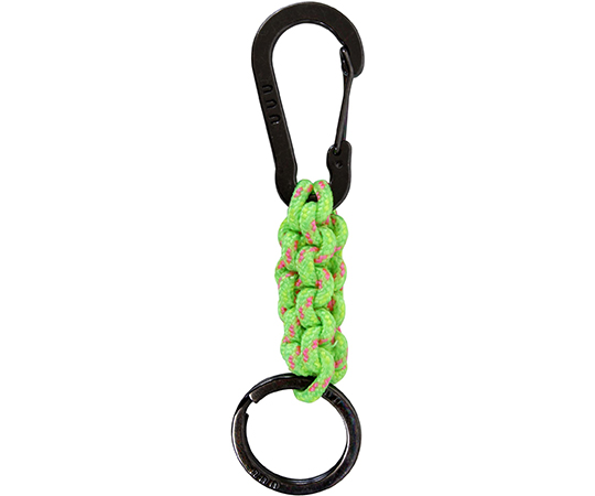 アウトドア用　クランクステッチキーリング　グリーン