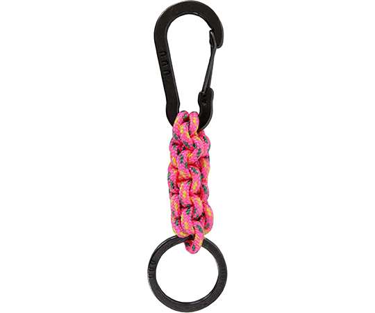 アウトドア用　クランクステッチキーリング　ピンク