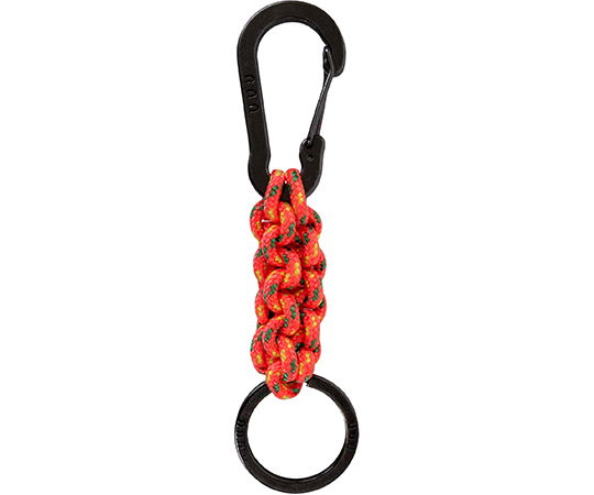 アウトドア用　クランクステッチキーリング　オレンジ