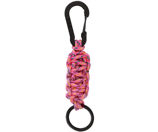 アウトドア用　コブラステッチキーリング　ピンク