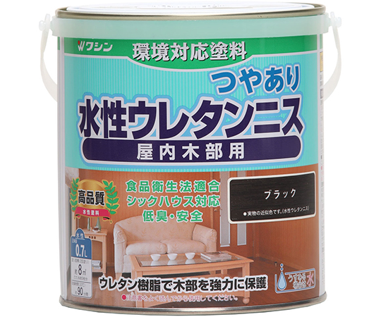 水性ウレタンニス　ブラック　0.7L
