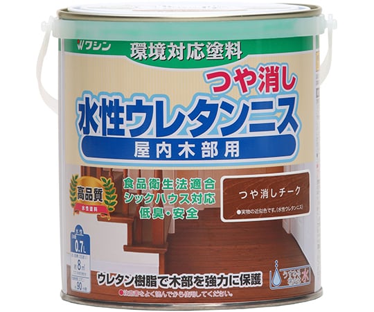 水性ウレタンニス　つや消しチーク　0.7L