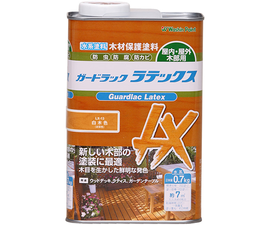 ガードラックラテックス　白木色　0.7kg