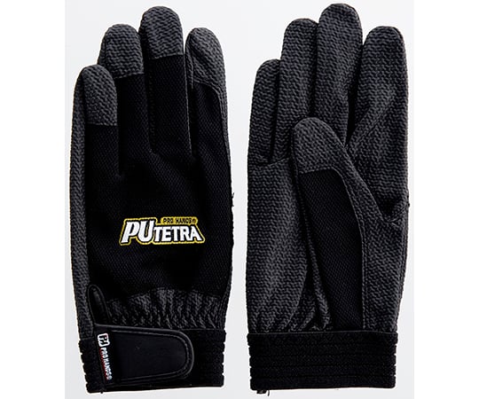 合成皮革手袋 PUテトラ ブラック M 1ケース（10双入） 0904