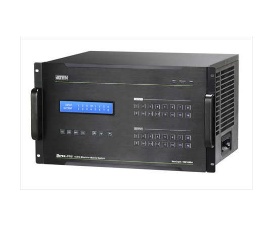 16入力16出力モジュール式マトリックススイッチャー