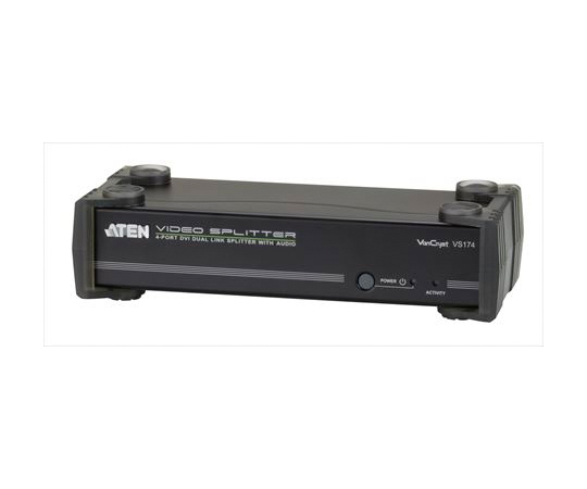 1入力　4出力　デュアルリンクDVIビデオスプリッター