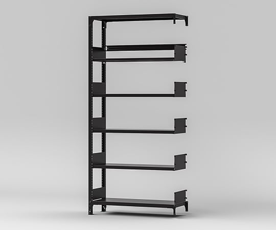 書架RKU　連結　D340天地6段　傾斜1段付