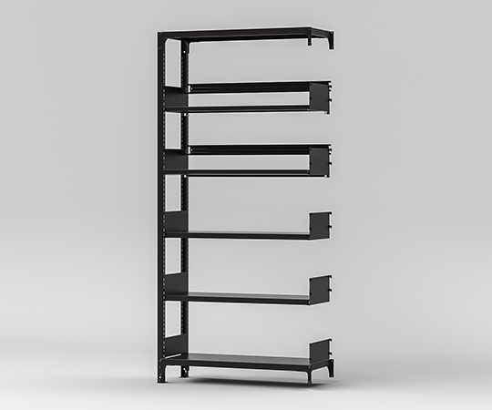 書架RKU　連結　D340天地6段　傾斜2段付