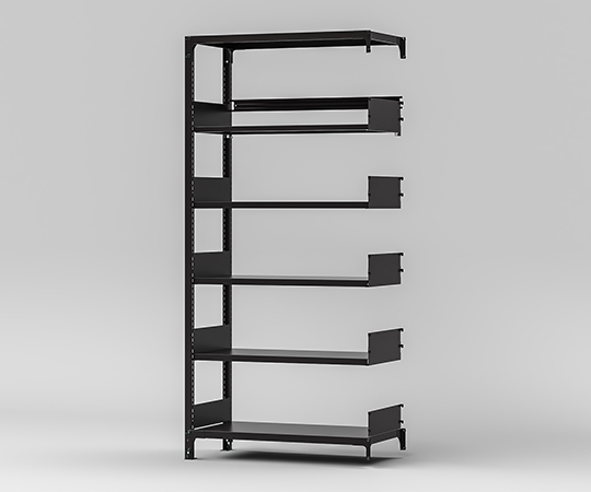 書架RKU　連結　D450天地6段　傾斜1段付