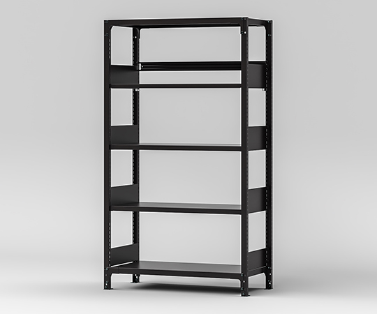 書架RKU　基本　D450天地5段　傾斜1段付