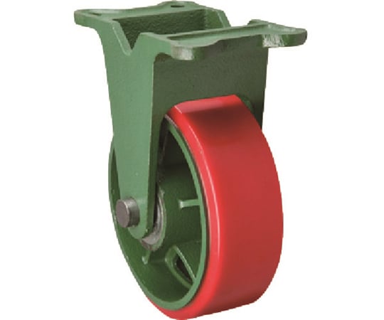 鋳物製キャスター 幅広型固定金具付ウレタン車輪 150X50