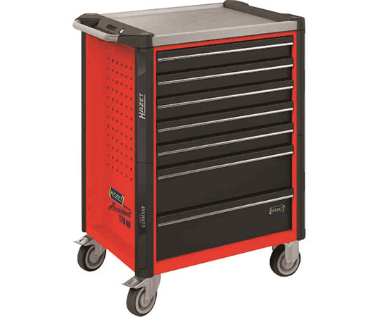 ツールワゴン　7段　ステンレストップ　レッド