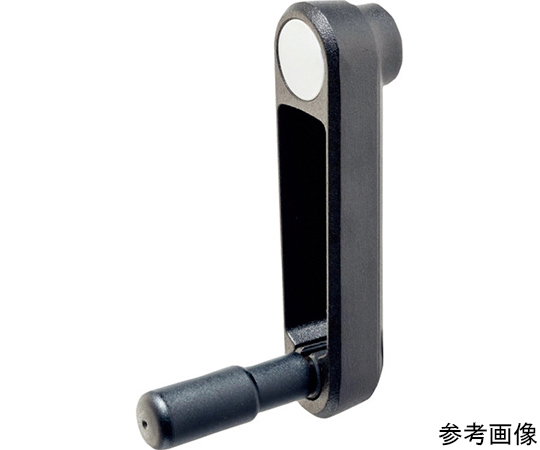 機械用ハンドル クランクハンドル ハンドル折りたたみ可 ブラック 取付穴（mm）：角穴14