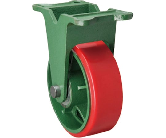鋳物製キャスター 幅広型固定金具付ウレタン車輪 250X75