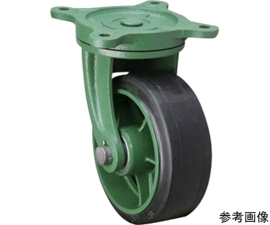 鋳物製キャスター 幅広型自在金具付ゴム車輪 300X100