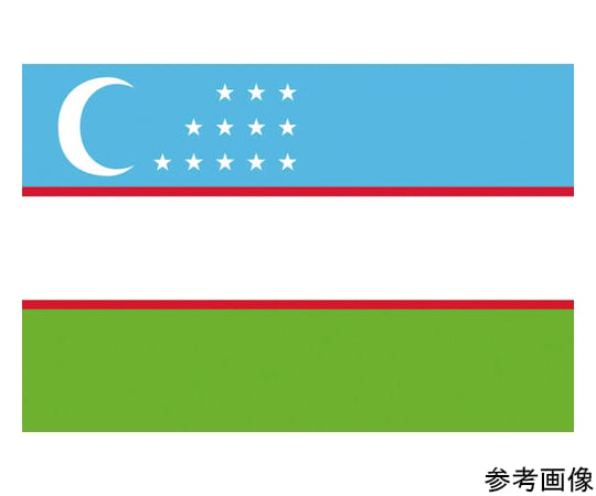 卓上旗（16×24cm）ウズベキスタン 406144
