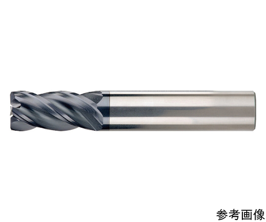 4枚刃 不等すくい角ラジアスエンドミル ミリ仕様 Z1MPCR（TXコーティング） 刃径8mm 刃長19mm 全長63mm シャンク径8mm