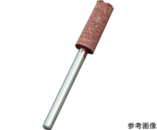 #80軸付ゴム砥石　砥石径Φ6　軸径Φ3　赤　（1箱=5本入）