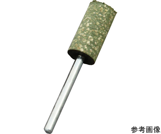 #220軸付ゴム砥石　砥石径Φ10　軸径Φ3　緑　（1箱=5本入）