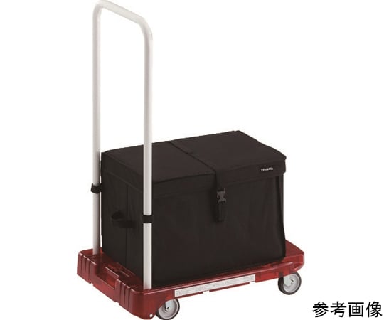 樹脂台車　アクロキャリー　PC製　省音車輪　600X390　レッド透明　THB付