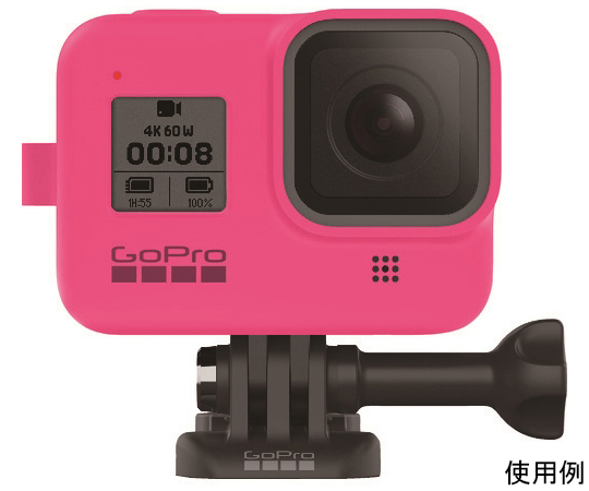 ウェアラブルカメラ用オプション スリーブ+ランヤードforHERO8 エレクトリックピンク AJSST-007
