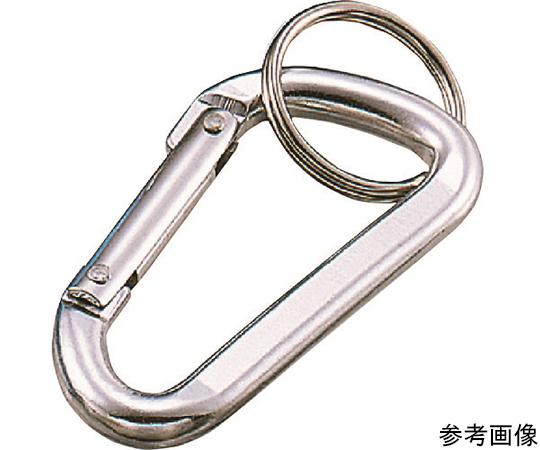 アルミカラーフック（シルバー）　線径6mm　長さ60mm