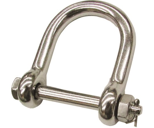 ステンレス ワリピン式ワイドネジシャックル SUS316 呼び9mm
