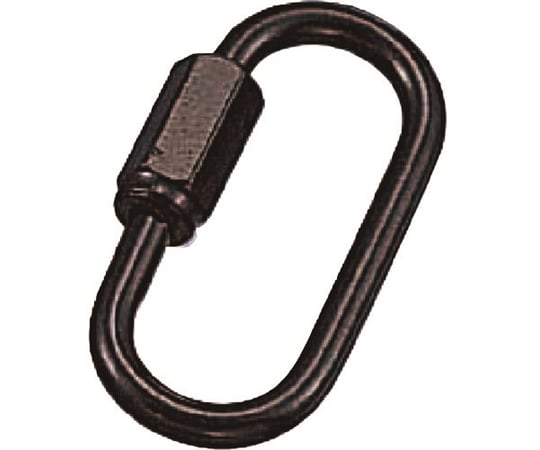 ステンレス 高級ミニチェーン用リングキャッチ ブラック 線径2.5mm