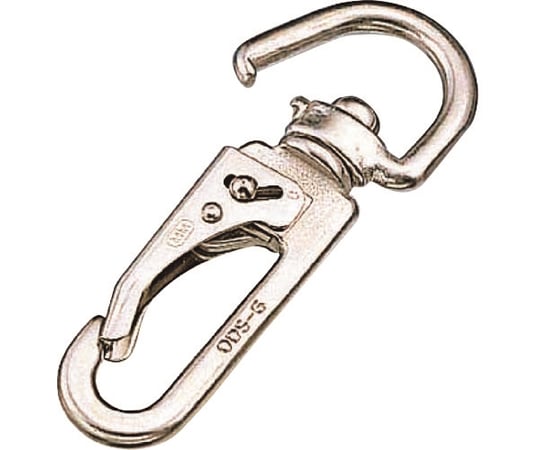 フックステンレス 回転ロックスナップ 線径6.5mm 長さ102mm 質量75g