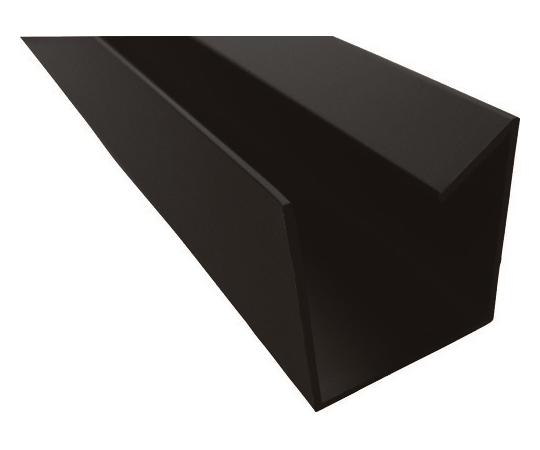 波板用アルミ母屋材 30×30×1.1T ブラック 4m