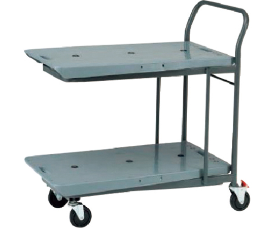 店舗用台車 ネスティングカットテーブル45 2段 均等荷重：上80kg、下100kg BBA002