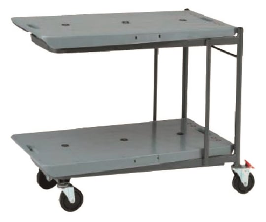 店舗用台車 ネスティングカットテーブル45N 2段 後輪 ST 固定 均等荷重：上80kg、下100kg BBA009
