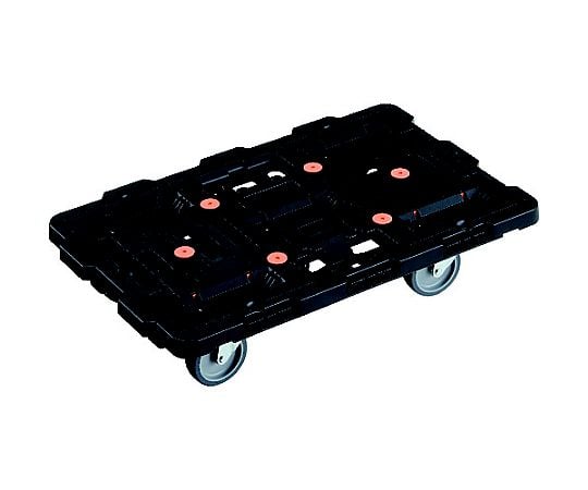 連結式樹脂製平台車　ビートル　700X450　自在5輪