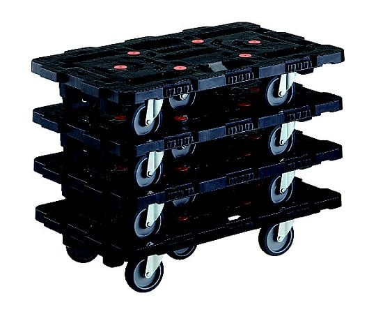 まとめ買い 連結式樹脂製平台車 ビートル 700X450 自在5輪 4台セット