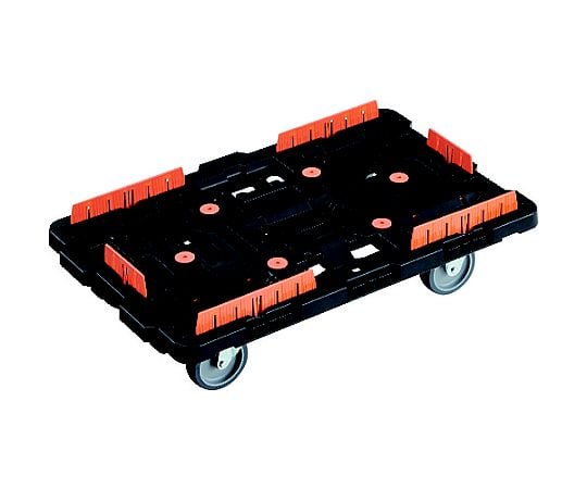 連結式樹脂製平台車 ビートル 700X450 自在3輪 コボレ止めセット付