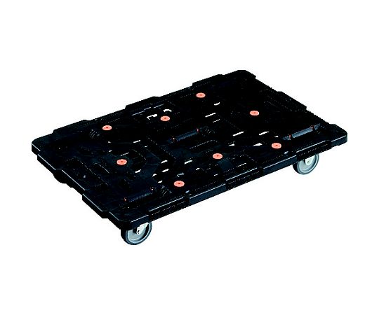 連結式樹脂製平台車　ビートル　900X600　自在3輪