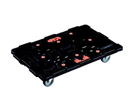 連結式樹脂製平台車　ビートル　900X600　自在5輪　とめたろう付