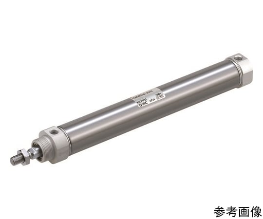 エアシリンダ　CM2シリーズ　シリンダ基本形　複動式　片ロッド　オートスイッチ用磁石付　ボスカット基本形　ラバークッション