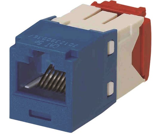 カテゴリ5E　RJ45モジュラージャック　UTP　TGタイプ　青